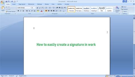 Create signature in word with supereasy steps | eSign Genie