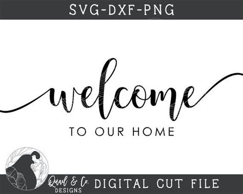 welcome to our home svg dxf file