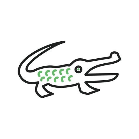 Alligator Line Green and Black Icon 9699327 Vector Art at Vecteezy