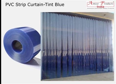 Transparent Pvc Strip Curtain Tint Blue For Door Thickness Mm At Rs