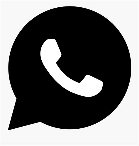 Whatsapp Logo Black Png , Free Transparent Clipart - ClipartKey