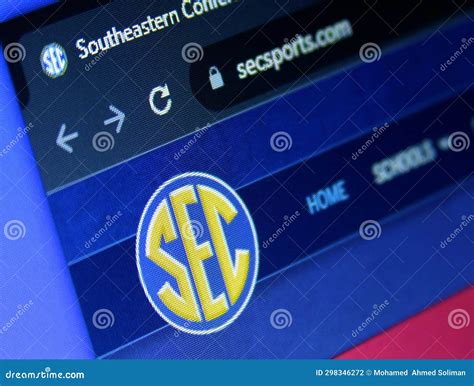 Southeastern Conference Sec Logo Editorial Photography Image Of