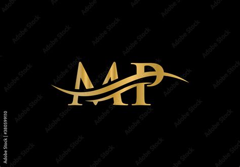 MP Logo Vector. Swoosh Letter MP Logo Design for business and company ...