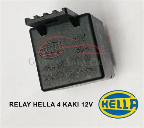 Relay Hella 4k 12v 4 Kaki Pin Asli Original Lazada Indonesia