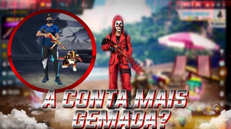 Conseguir Recuperar Minha Conta A Conta Mais Gemada Do Free Fire Youtube