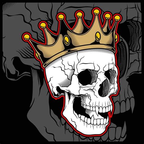 Skull King Vector Art Stock Images Depositphotos