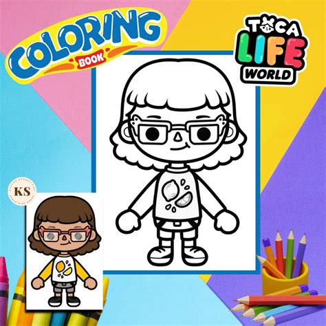 Jual Toca Boca Life Kertas Mewarnai Coloring Pages Sketsa Gambar Kertas Hvs Ukuran A5 Shopee