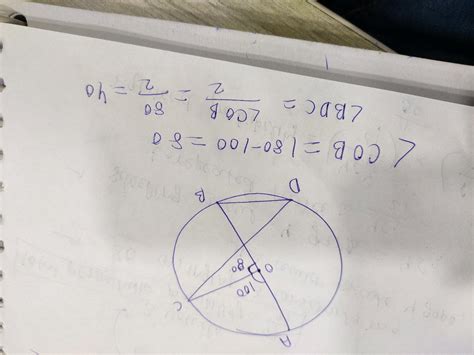 In The Given Fig Aob Is A Diameter Of The Circle With Centre With