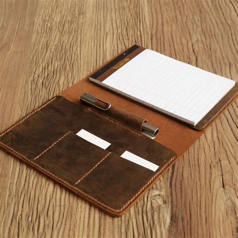 Personalized Leather Legal Pad Holder