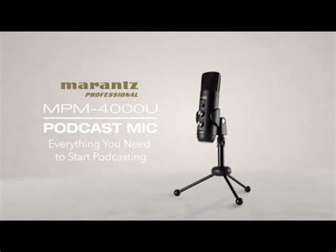 Marantz Professional Introducing The Mpm U Podcast Mic Youtube