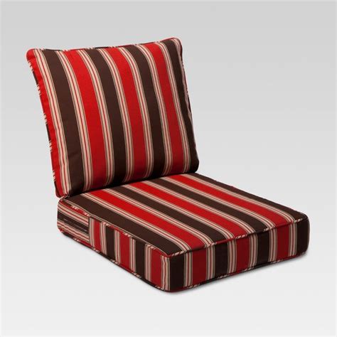 Rolston 2pc Outdoor Replacement Chair Cushion Set Red Stripe Haven Way Replacement Chair