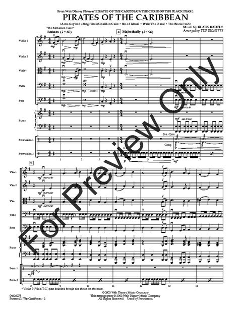 Pirates of the Caribbean by Hans Zimmer & Klaus B | J.W. Pepper Sheet Music