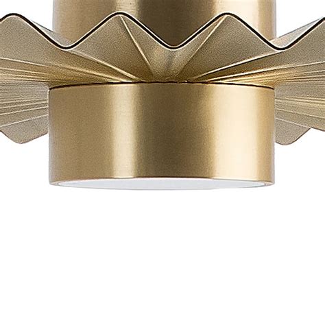 Plie Medium 10W LED Ceiling Light Natural Brass Warm White 284 07