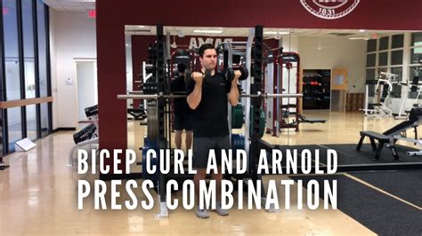 Bicep Curl To Arnold Press With Dumbbell Youtube