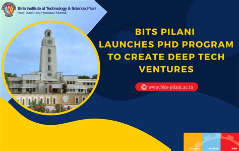 BITS Pilani launches PhD Program to create Deep Tech Ventures - BITS Pilani