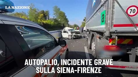 Autopalio Incidente Grave Sulla Siena Firenze Video Dailymotion