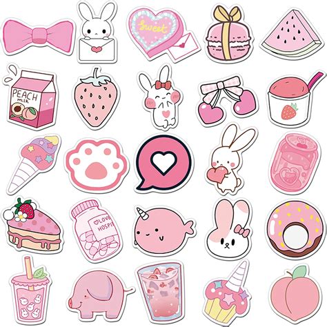 LANKEME 50 Cute Waterproof Vinyl Stickers for Kids & Girls - India | Ubuy