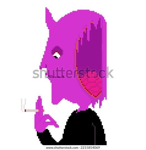 Self Destructing Demon Pixel Art Stock Illustration 2215854069 ...