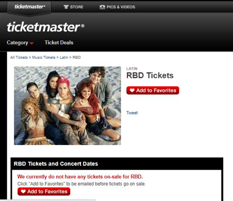 Rbd Fotos E Not Cias On Twitter Atentos A P Gina Do Rbd No Ticket