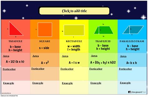 Free Area and Perimeter Templates | StoryboardThat