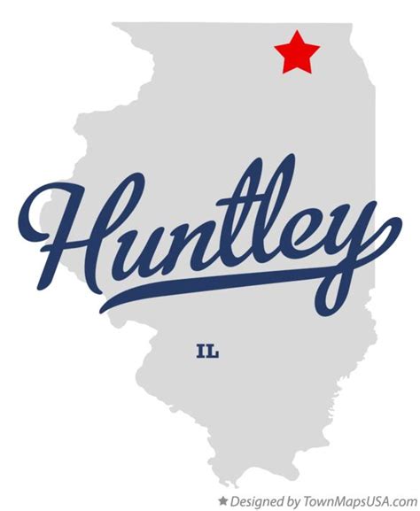 Map of Huntley, IL, Illinois