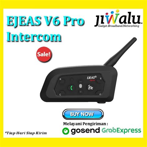 Jual EJEAS V6 Pro Bluetooth Intercom Vnetphone Helm 6 Rider Helmet Sena