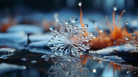 Premium Photo | Macro Photography of the Snow