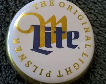 100 Miller Lite Bottle Caps NO DENTS, Beer Bottle Caps, Bottle Cap ...