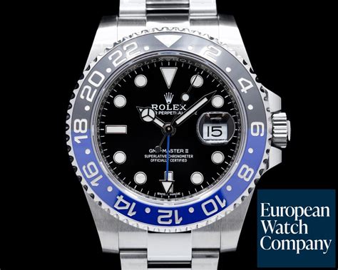 Rolex 116710blnr Gmt Master Ii 116710 Ceramic Batman Ss Oyster Bracelet 40590 European Watch Co