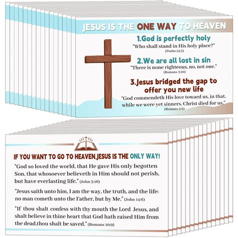 Amazon Noveread 300 Pcs Gospel Tract Card Plan Of Salvation Cards