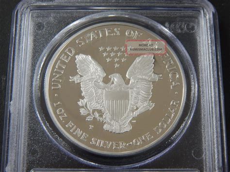 P Proof Silver Eagle Pcgs Pr Dcam Deep Cameo Bullion Coin