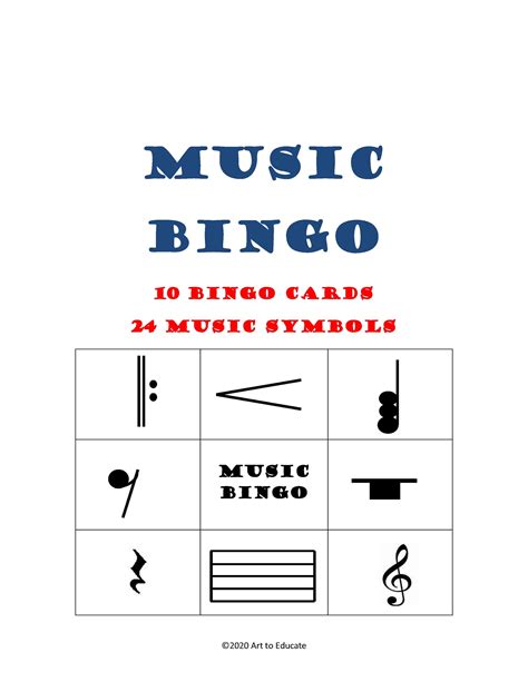 Music Bingo - Etsy