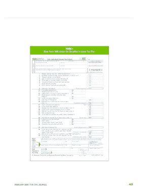 Fillable Online Nysscpa 45 FORM 1 New Form 1040 Under The Simplified