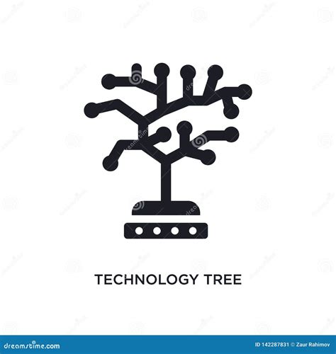 Technology Tree Isolated Icon Simple Element Illustration From