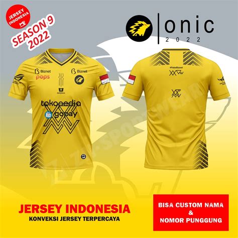 Jual Jersey Gaming Onic Esports Season New Baju Kaos Gaming