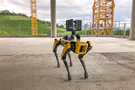 Roboterhund Spot Digitalisiert Baustellen