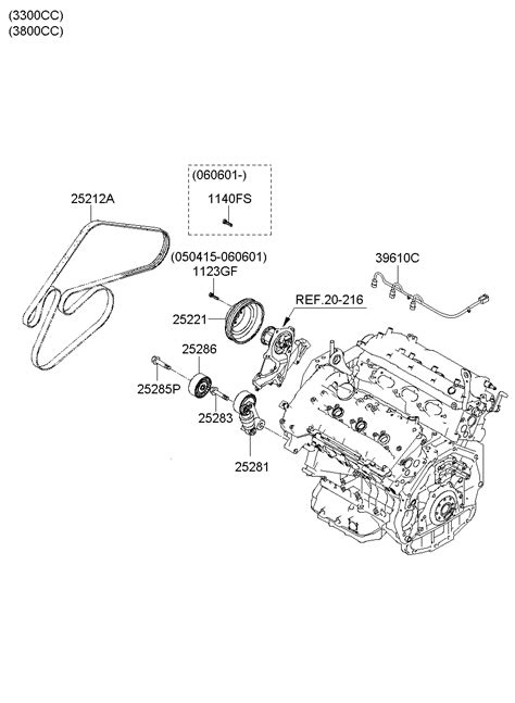 25283-3C100 Bolt-Tensioner Brkt Adjusting Hyundai | YoshiParts