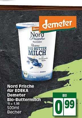 Nord Frische F R Edeka Demeter Bio Buttermilch Angebot Bei Elli Markt