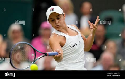 Australias Ashleigh Barty Plays A Return To Compatriot Ajla