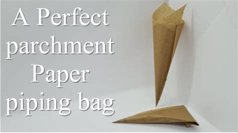 How To Make A Perfect Parchment Paper Piping Bag Youtube