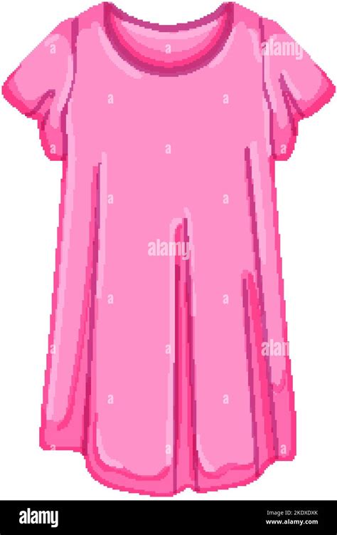 Nightie Sleepshirt Girl Cartoon Vector Illustration Stock Vector Image