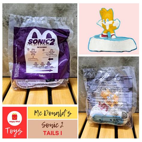 Mcd Mc Donalds Happy Meal Toys Sonic The Hedgehog Tails Mekdi