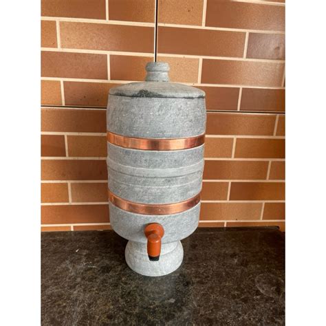 Filtro De Pedra Sabão Ou De Barro - filtro de pedra sabão 9 litros | Shopee Brasil