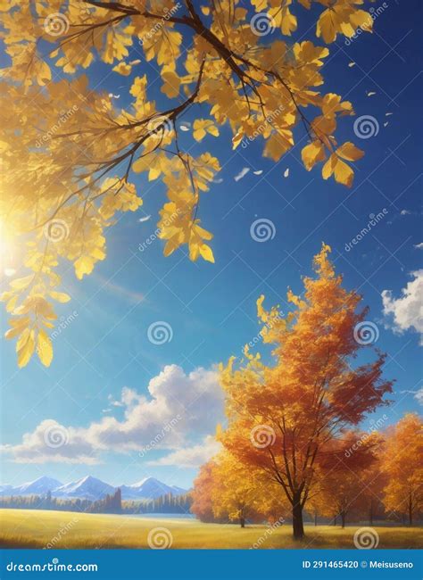 Cool Sunny Weather Illustration Stock Illustration - Illustration of ...