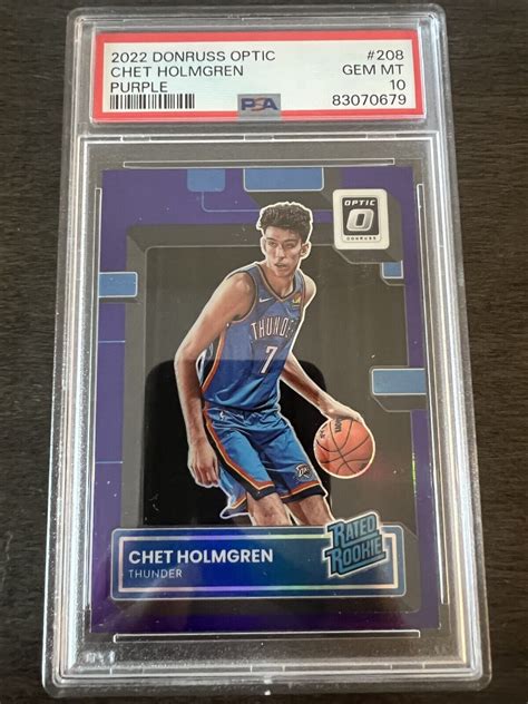 Chet Holmgren Optic Purple Price Guide Sports Card Investor