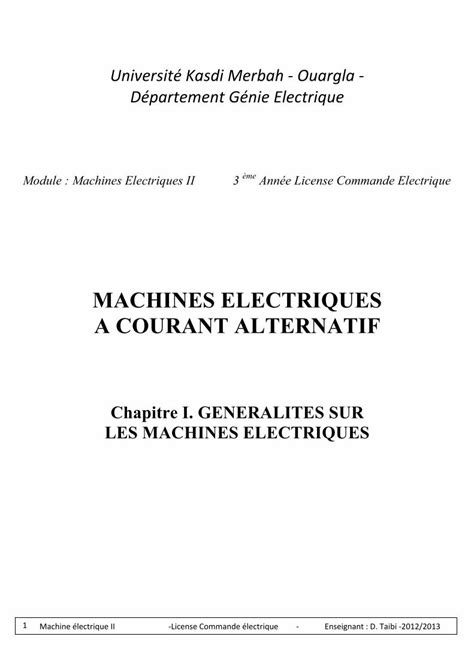 Pdf Machineelectrique Chapitre Dokumen Tips