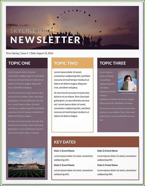 Employee Email Newsletter Templates - Template 1 : Resume Examples