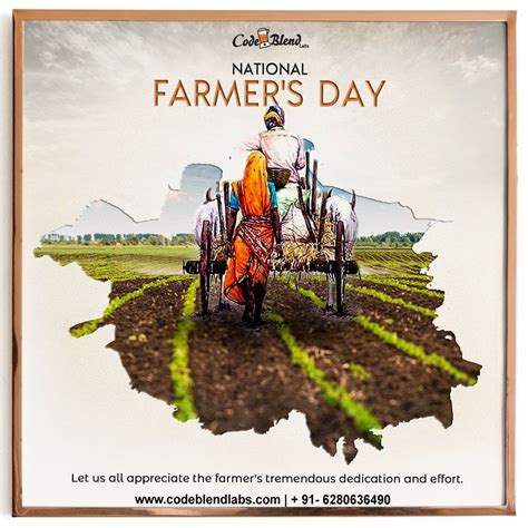 Kisan Diwas Farmers Day Poster