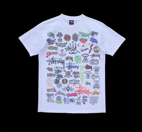 Vintage 🔥final Drop🔥stussy All Logo Ttshirt Spring Summer Collection