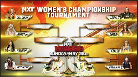 Wwe Nxt Womens Title Tournament Bracket Night Of Champions Current